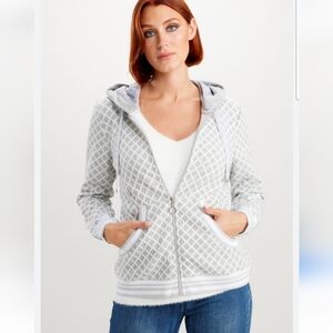 Dolcezza Gray Hoodie Zip Jacket